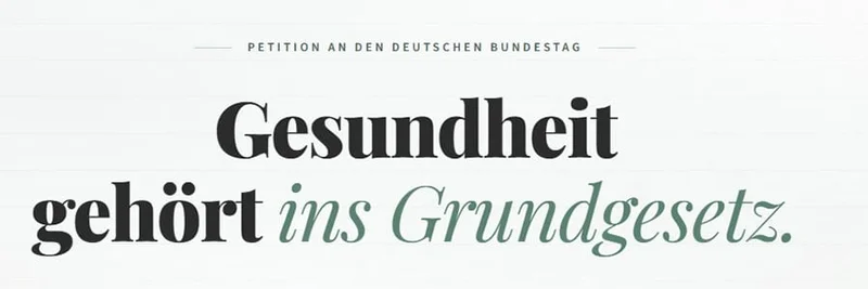 Gesundheit Grundgesetz