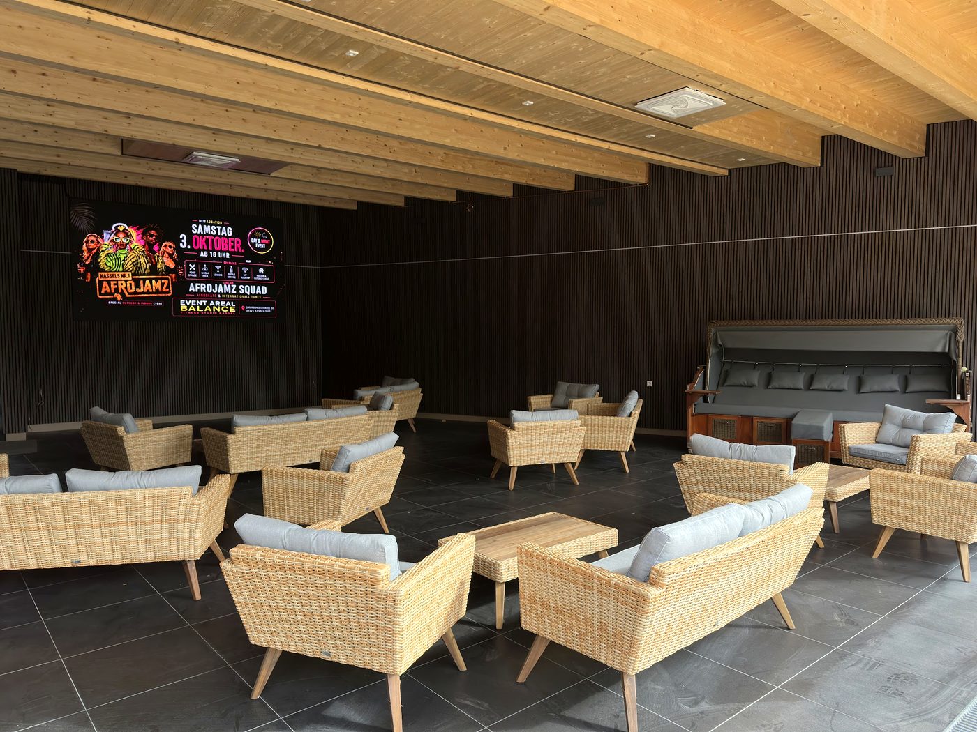 Lounge im Eventareal des balance Kassel